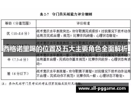 西格诺里踢的位置及五大主要角色全面解析